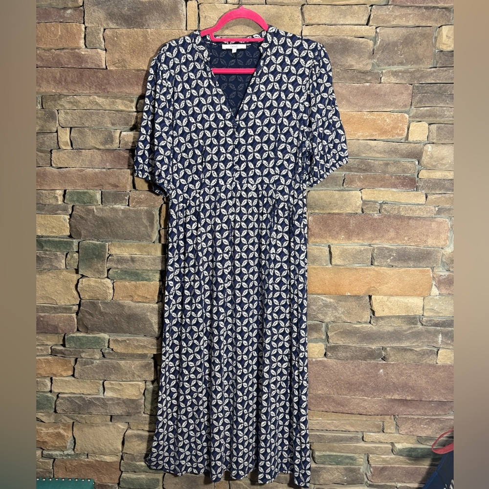 Next Printed Midi Dress Sz 14